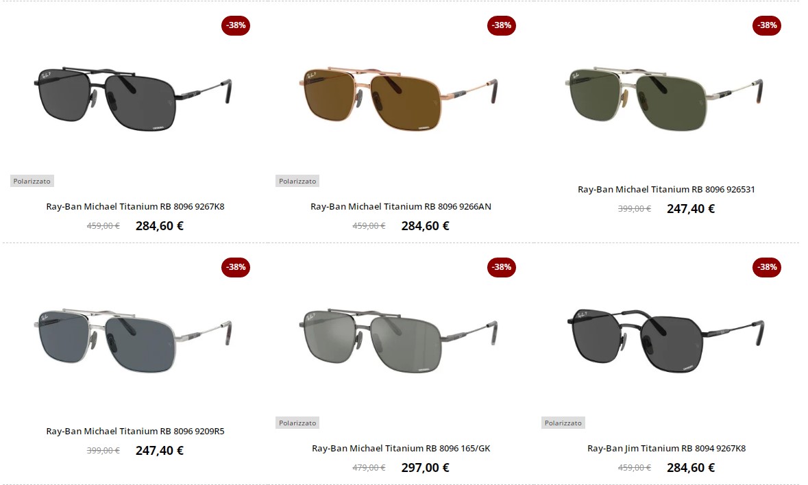 rayban titanium